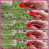 Garden 1/4'' Drip Irrigation Kit Automatic Watering System Nozzles for Farmland Bonsai Plant Flower Vegetable Greenhouse 3