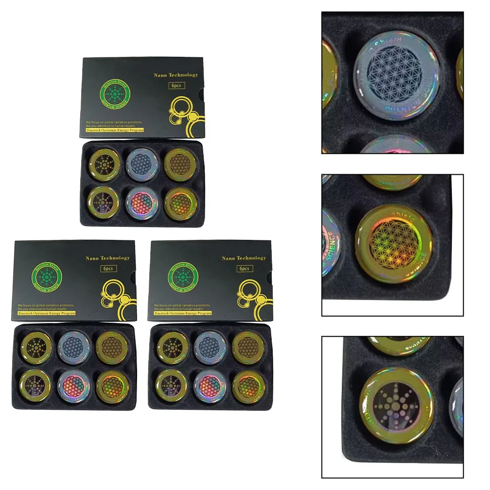 18pcs Radiation Protection Stickers Computer Phone Electronic Devices EMF Protection Blocker Non-magnetic Anti Radiation Shield