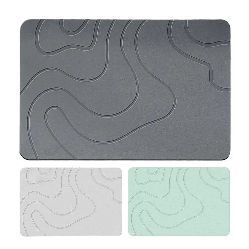 Soft Non-Slip Quick-Dry Bath Mat with Strong Suction Cups
