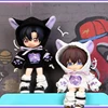 New OB11 Clothes Set Kawaii Kitten Sweater Long Sleeved Cat Game Jacket Doll Accessories For Molly GSC YMY P9 Body 1/12 BJD Doll 2