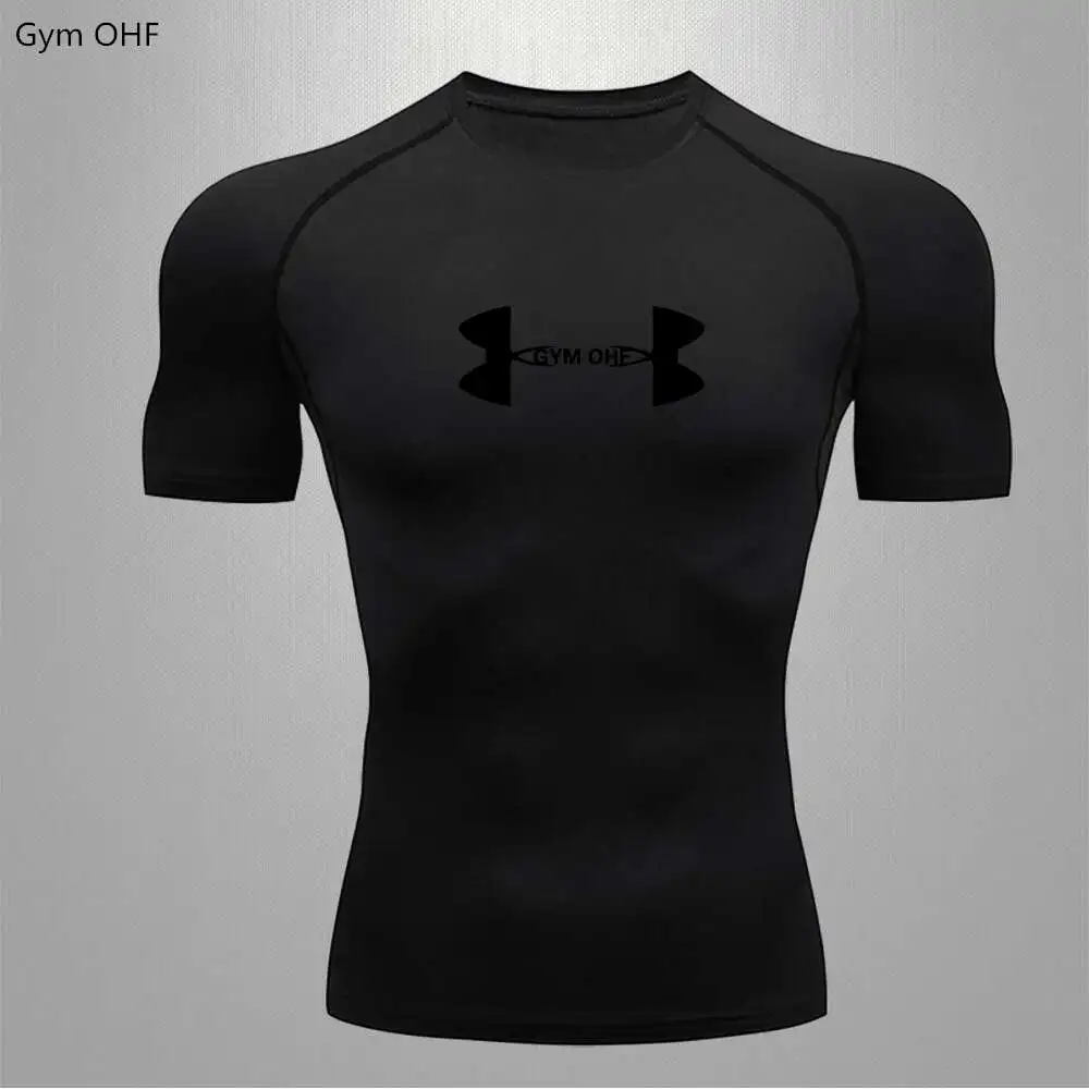 Compression T Shirt Sport T Shirt Running T Shirts Running T Shirt T-Shirt Men Gym Compression Sport Shirt Breathable Dry Fit Top Fitness Training Running T Shirts Rashguard Jiu Jitsu Sportshirts