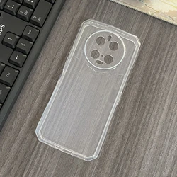 Black Transparent Soft TPU Phone Case - Silicone Protective Cover Sleeve for Doogee DK10 (Clear)