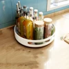360 Rotating Tray Kitchen Spice Rack Containers for Spice Jar Snack Food Tray Bathroom Storage Box Non Slip Cosmetics Organizer 4