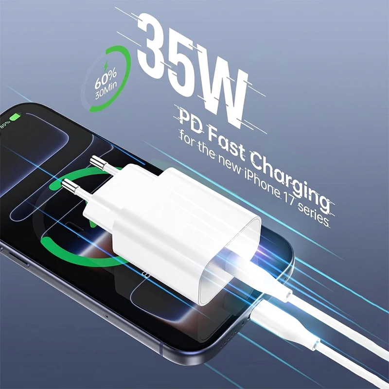 Apple Original 35W Type-C Quick Charger with Fast Charging Cable