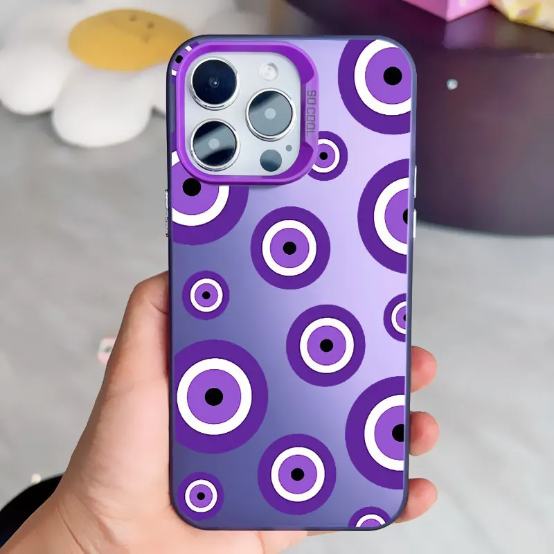 Gorgeous Eyes Blue Evil Eye Print Shockproof Laser Phone Case