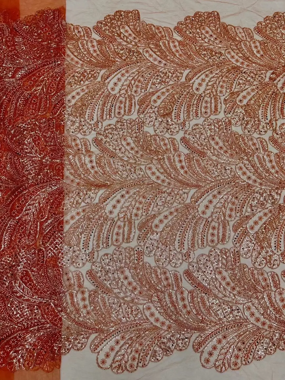 

Африканская французская сетчатая кружевная ткань с блестками и бусинами, новинка, роскошное французское Тюлевое кружево для нигерийских свадебных платьев