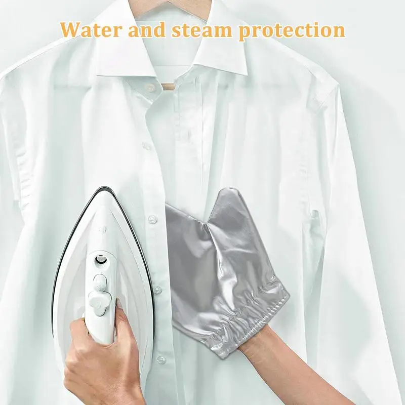 Garment Steamer Gloves Garment Steamer Ironing Glove Waterproof Anti Steam Mitt Heat Resistant 3-Layer Protective Gloves Clothes Garment Steamer