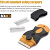 REXBETI 800PCS Single Edge Razor Blades, Industrial Scraper Razor Blades, One Edge Razor Blade, Replacement Box Cutter Blades 6