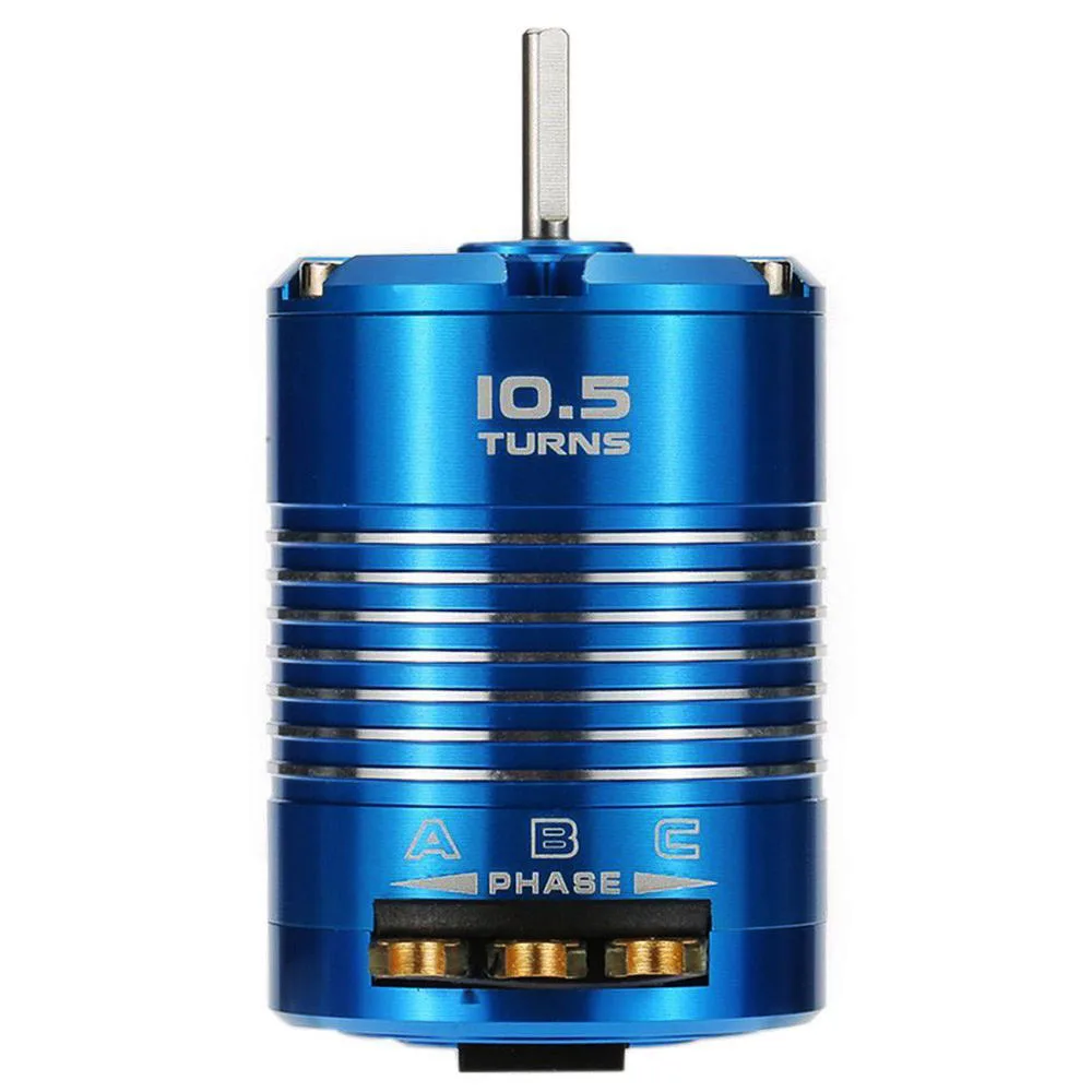 540 Sensored Brushless Motor for 1/10 RC Car 10.5T 3450KV NND High Efficiency Blue