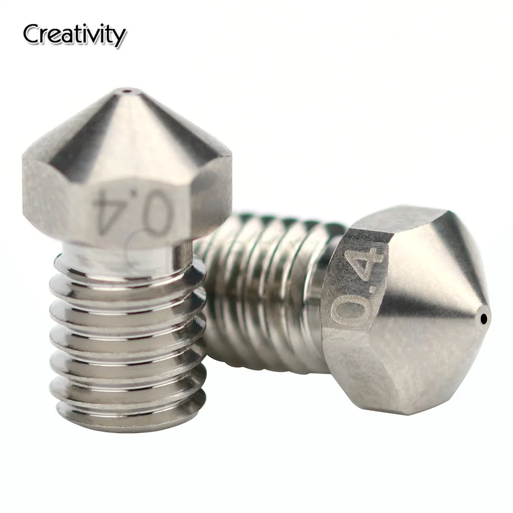 E3D V6 Plated Copper Nozzle Durable Non-stick High  Performance Nozzle For E3D V6 Hotend 1.75MM M6 Thread J-head Extruder