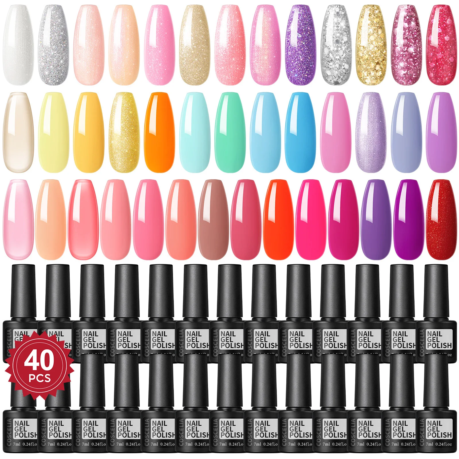 COSCELIA 80 Colors Nail Gel Polish Hybrid Varnish Manicure Art Semi Permanent Soak Off UV LED DIY Gel Nail Polish Nails Supplies 2
