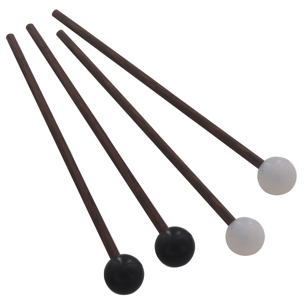 

2 Pairs Ethereal Drum Sticks Tongue Supply Lightweight Percussion Universal Accessory Instrument Rubber Practice Drumstick
