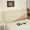 Leaves Jacquard Headboard Cover Luxury Soft Short Plush Bed Head Cover All-inclusive Bedside Protector Cover Slipcovers Bedroom 5