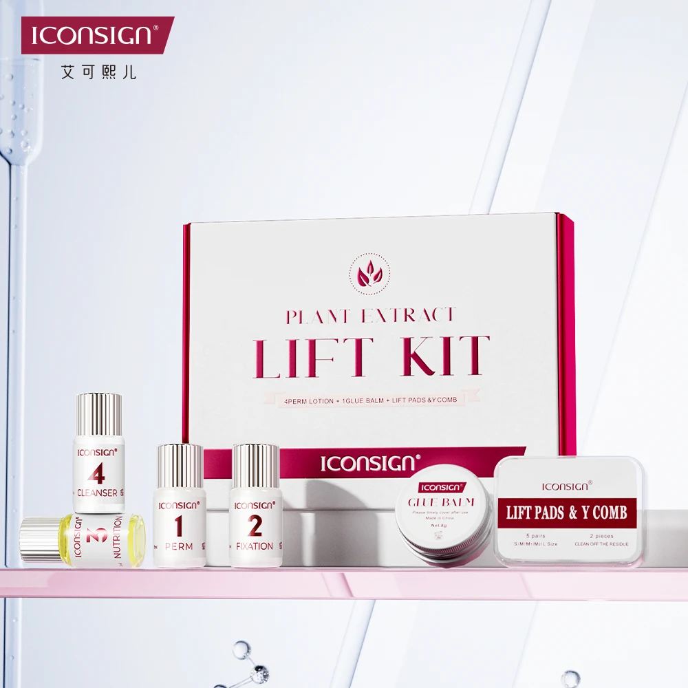 ICONSIGN Glue Balm Lash Lift Kit Cysteamine Professional Eyelash Keep 90 Days Curly Lifting Beaty Gift Kits Makeup Tools Sets
