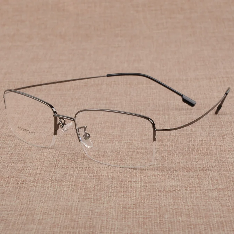 

Cubojue myopia Glasses Male Women -100 125 175 200 250 300 Semi Rimless Eyeglasses Frame men Spectacles for Men Ultralight