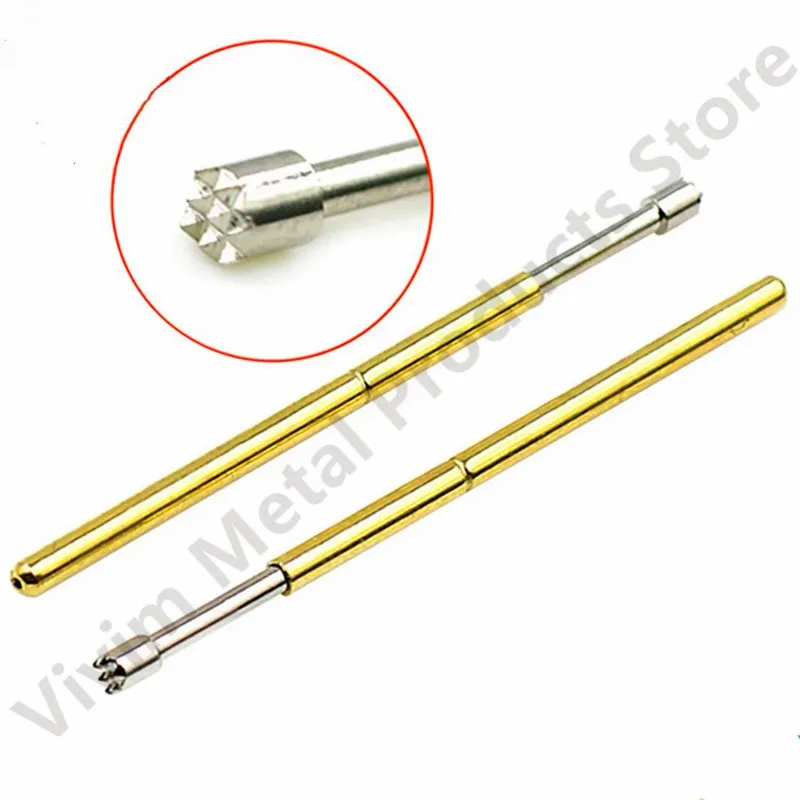 100PCS Gold-plated Spring Test Needle PA100-D2 Big Round