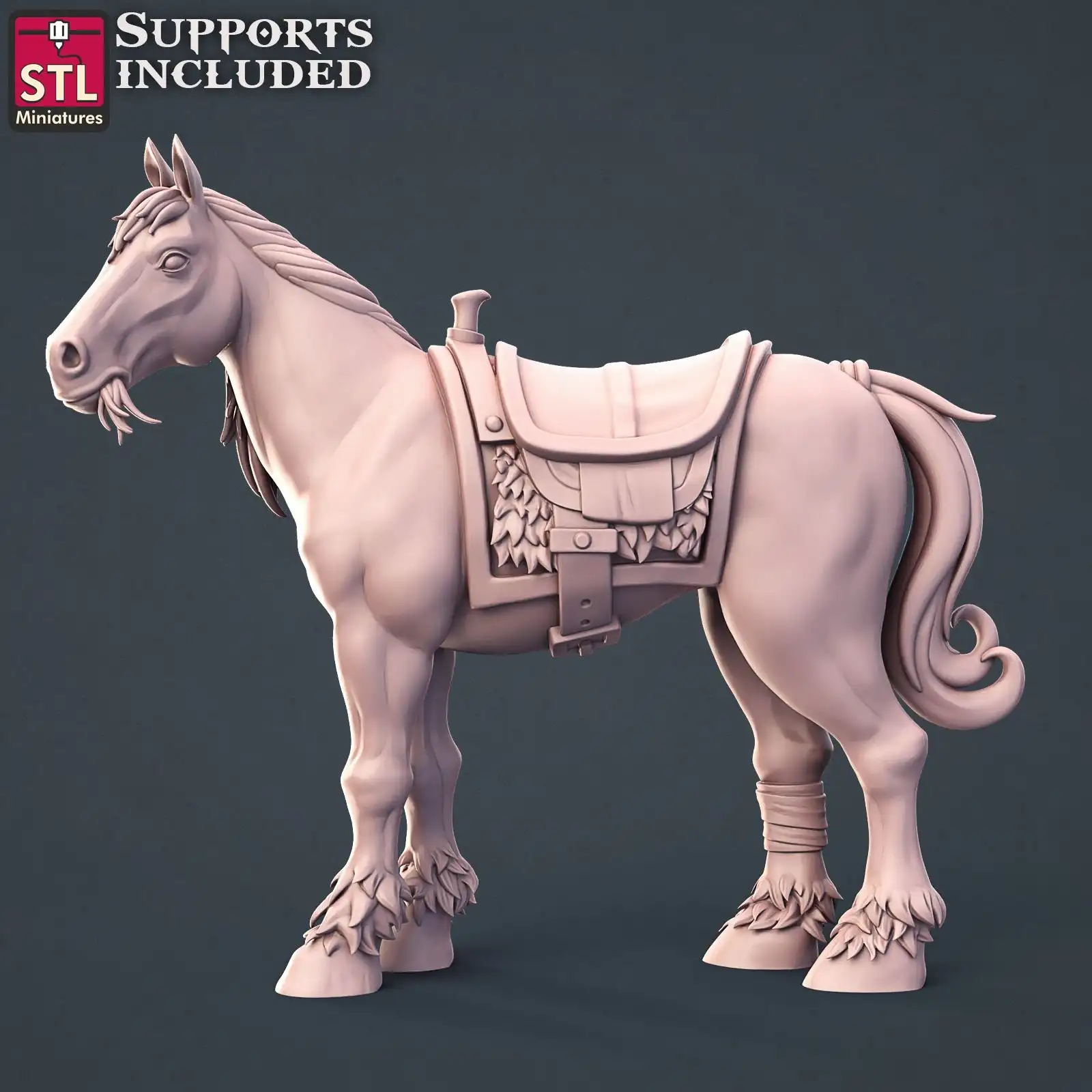 Cavalo burro treinador dnd d & d pathfinder rpg guerra jogos mesa sem  pintura 3d impresso ornamento desktop - AliExpress