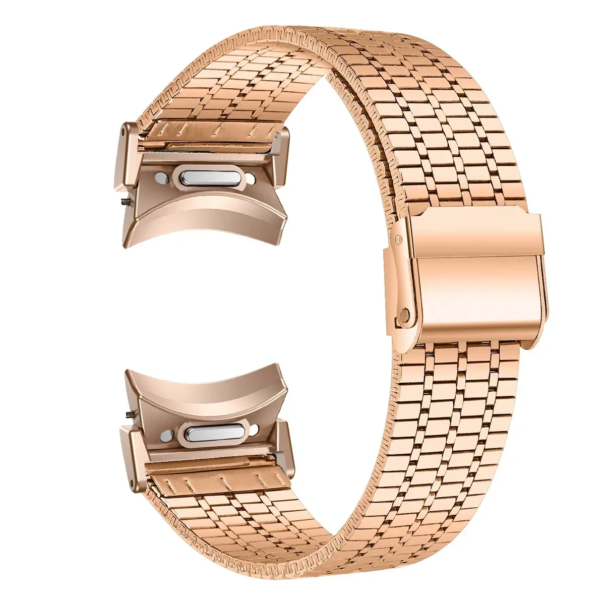 Stainless Steel No-Gap Metal Watch Strap Bracelet