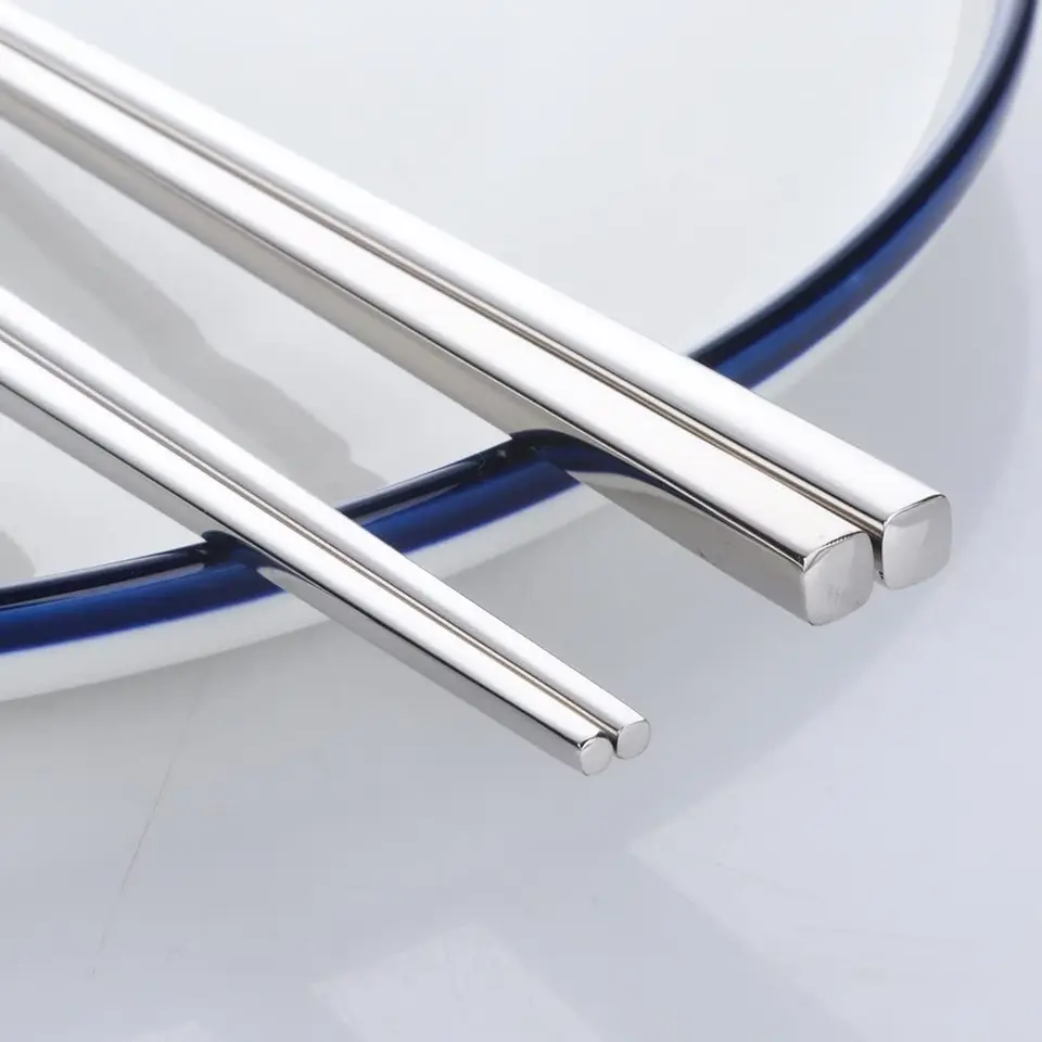 10 Paia Bacchette Acciaio Inox | Riutilizzabili E Lavabili | Lunghezza