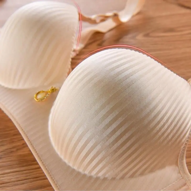 Women's 8CM Extreme Push Up Bra Wireless Side Smoothing Lift Enhance for Small Flat Chest Seamless Breathable Comfort AA A B Cup 3