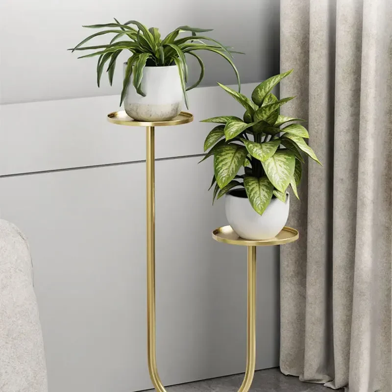 Creative Metal Floor Stand Flower Rack Flowerpot Vases Holder Decorative Planters for Plants Display Shelves Balcony Furniture
