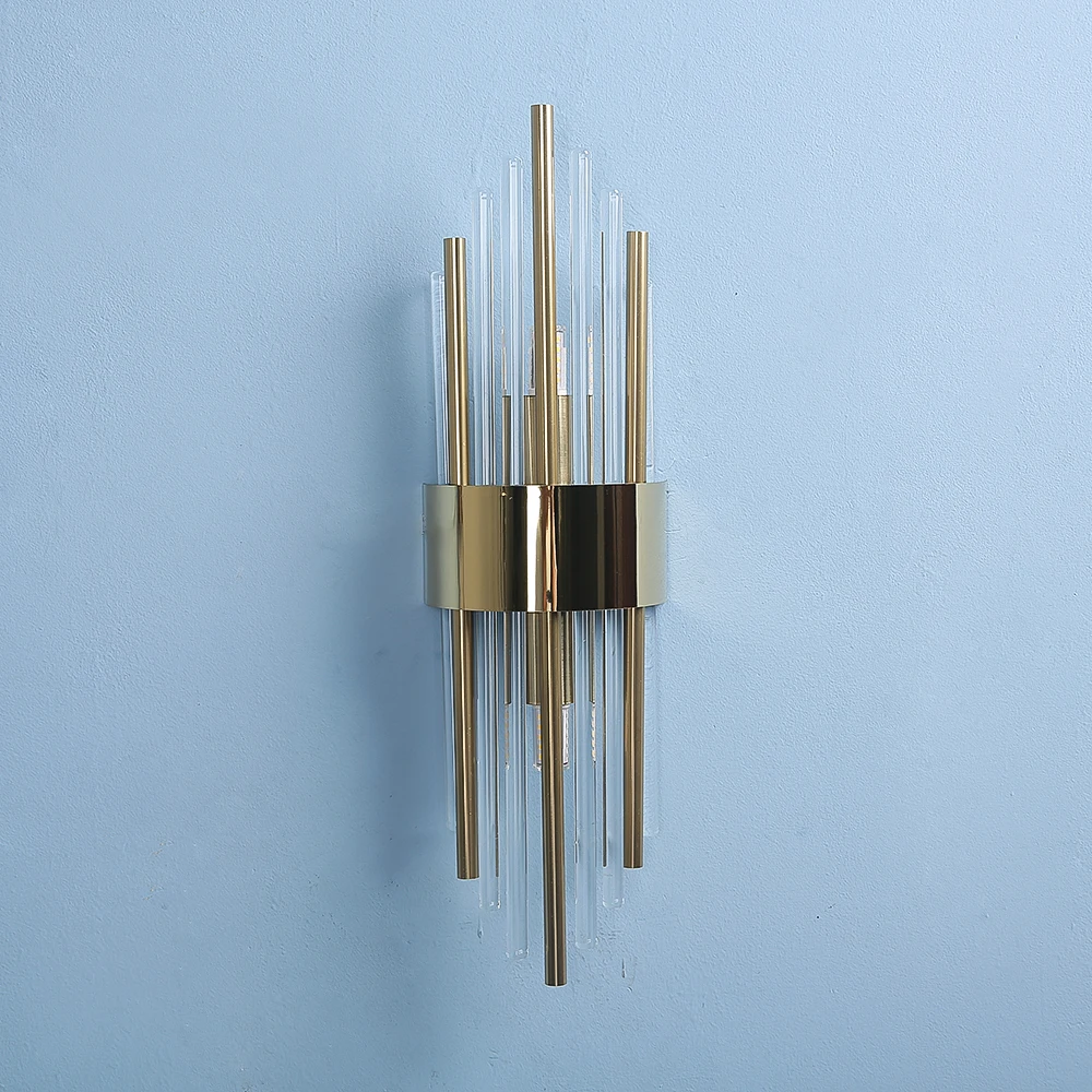 Light Luxury Wall Light Luxury Crystal Wall Lamp Decor for Living Room Bedroom Bedside FixturesTV Background Sconce Lamps