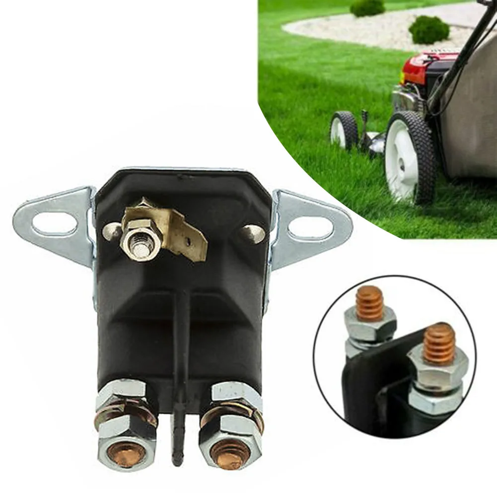 Solenoid Switch Universal Ride On Lawnmower Tractor Some Fits 1/4in Poles Starter Magnet Lawn Mower Parts Garden Accessories