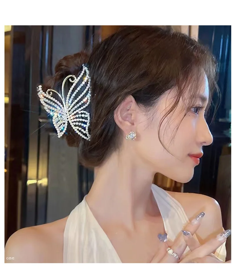 Butterfly Shape Hair Accessory Classic Female Hair Clip Solid Color Scrunchies Acrylic Matte Hairpin Headwear Hair Claw detachable semi circular ladder rack 3 layer acrylic color cake display rack round dessert display rack cosmetics display rack