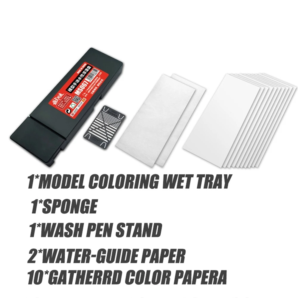 Tragbare nasse Palette für Acrylmalerei Modell Färbung nasse Tablett Farbe liefert Farb halter Miniaturen Farbe DIY Modellierung werkzeug – Detail 10