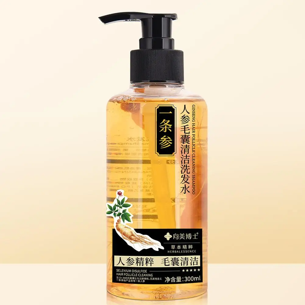 인삼 스무딩 샴푸, 상쾌한 오일 컨트롤, 비듬 방지, 영양 보습, 가려움증, E5R7, 300g