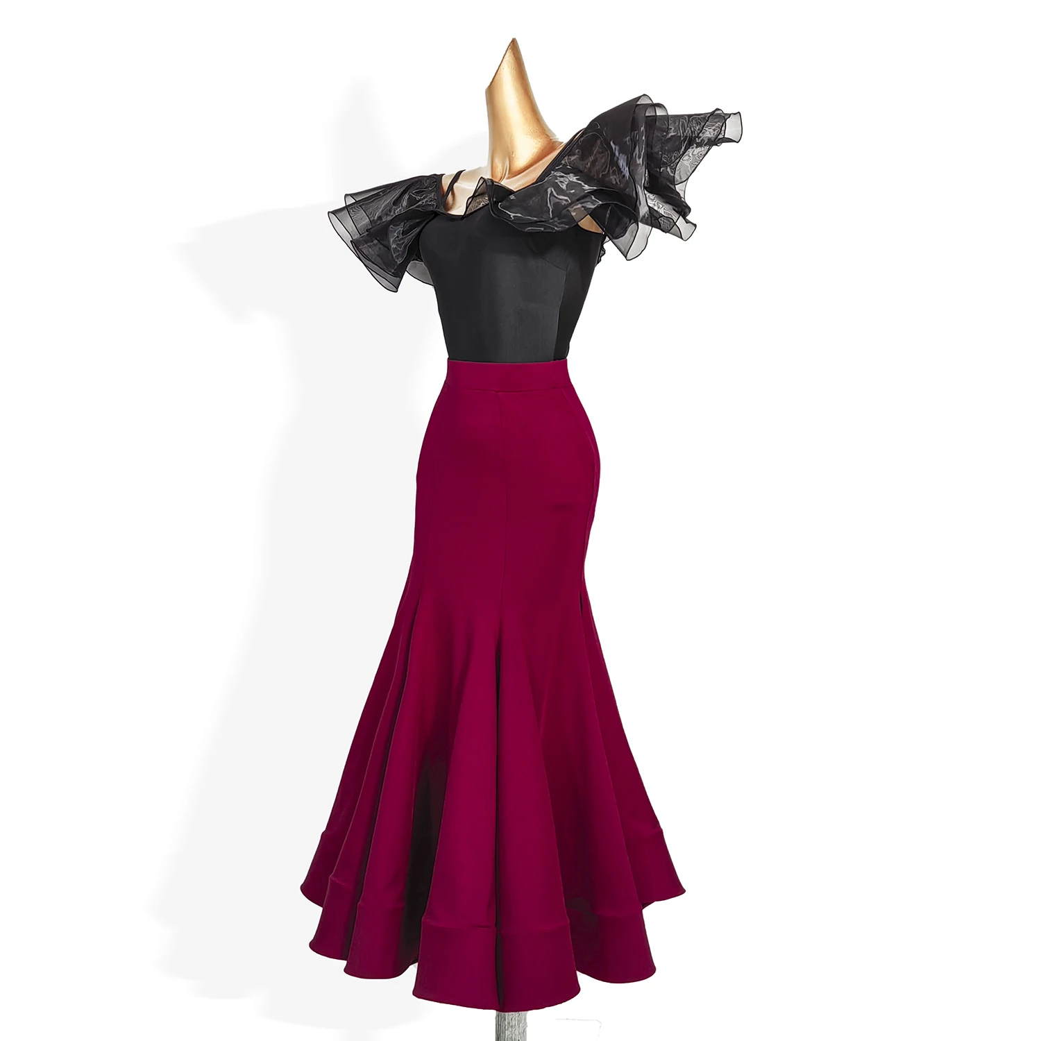 Women Dance Skirt Ballroom Skirt for Women Waltz Dance Wear Stage Skirts
