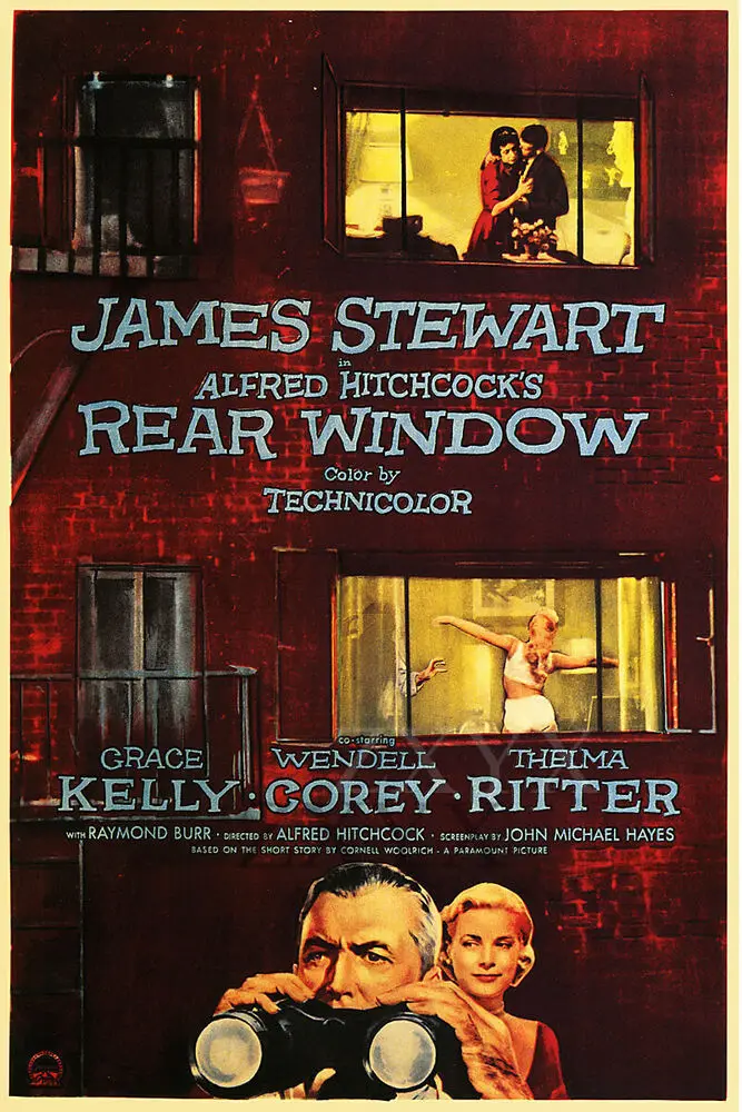 

Rear Window Vintage Alfred Hitchcock Movie Poster