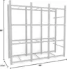 Bin Warehouse Rack - 12 Totes Ideal Storage for Garages Basements Storage Rooms Dormitories Walk-in Closets and More 3