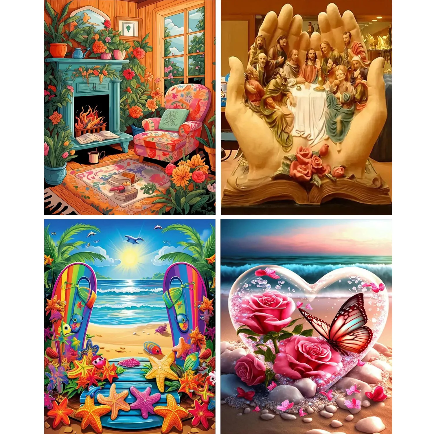 Painting by Numbers Kits 1pc for Adults Beginner on Canvas DIY Hobbies Women Frameelss