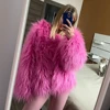 Fur Coats Women Autumn Winter Top Fashion Pink Faux Fur Coat Elegant Thick Warm Faux Fur Jackets for Women 2022 3