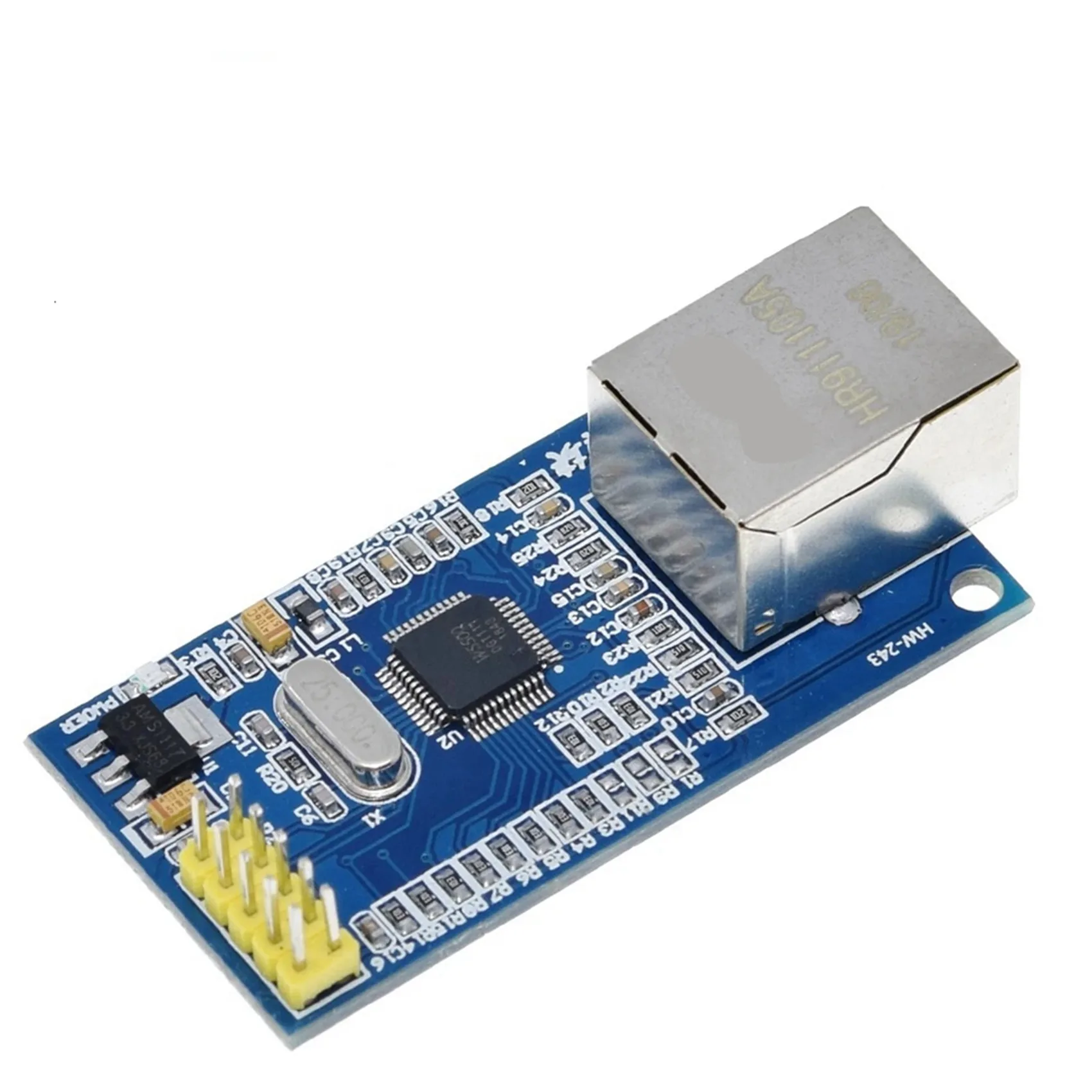 LAA-3X W5100 이더넷 쉴드 LAN 네트워크 모듈 교체 W5500 지원 TCP/IP 51/STM32 마이크로컨트롤러(32K 바이트 SPI 포함)