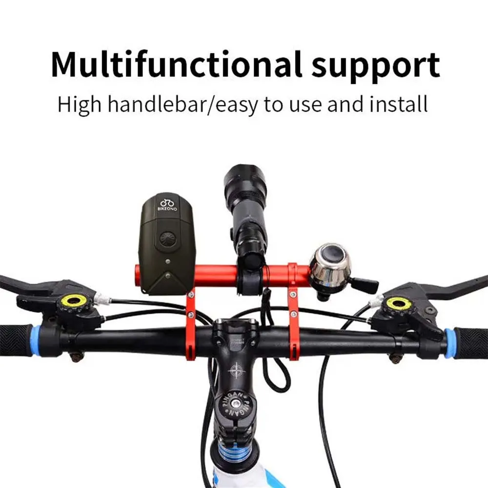 20cm Aluminum Alloy Bicycle Handlebar Extender Mountain Bike Front Light Bracket Rack Parts bicycle handlebar extender
