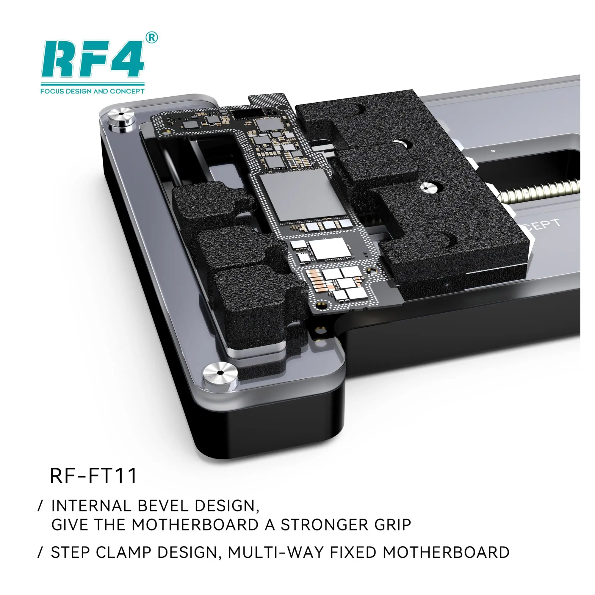 RF4 FT11 모바일 칩 마더보드 고정장치, 모바일 PCB 클램프, 모바일 PCB 플레이트, 칩, CPU, IC 작동 고정장치, 온도 저항