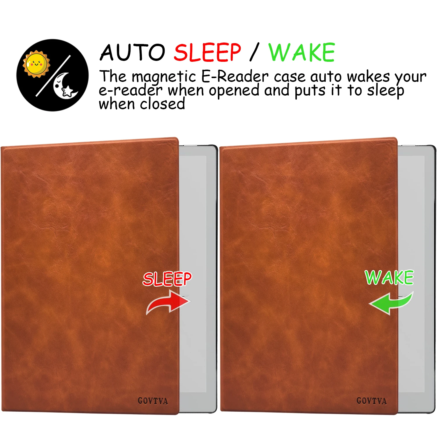 Magnetic Stand Case with Magnetic Pen Buckle and Auto Sleep/Wake Function