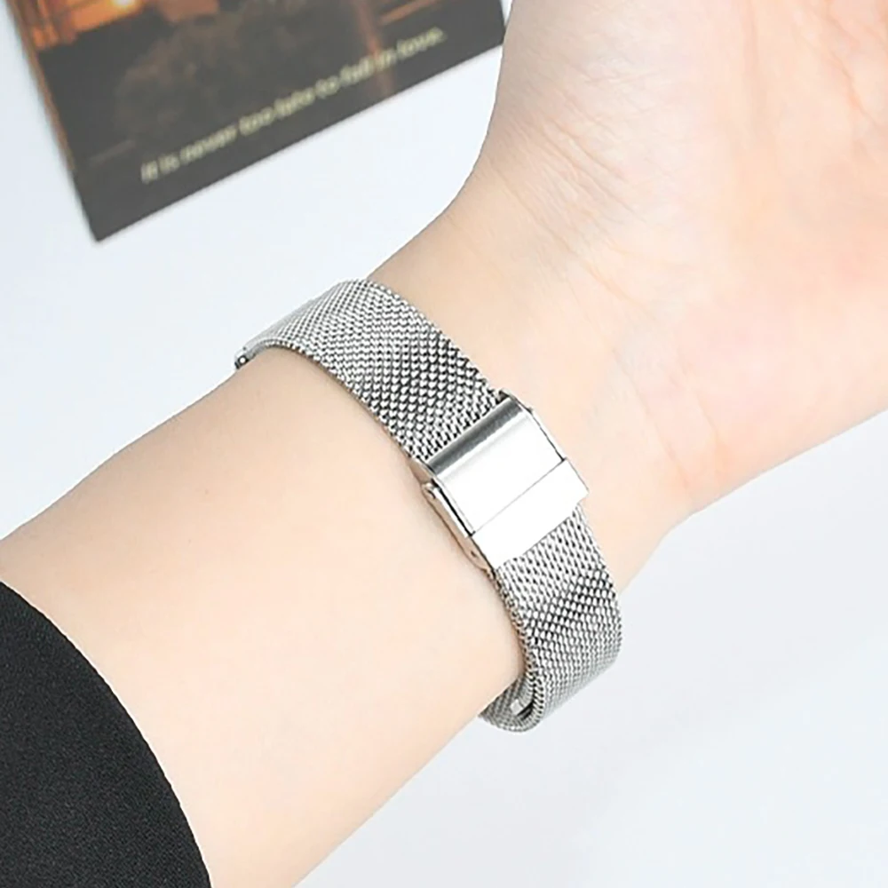 سوار من الفولاذ المقاوم للصدأ لـ Xiaomi Mi Band 9/...