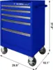 5-Drawer Tool Chest 27-Inch Rolling Metal Tool Storage Cabinet with Casters Locking System Drawer Liner 600 lbs Load Capacity 3