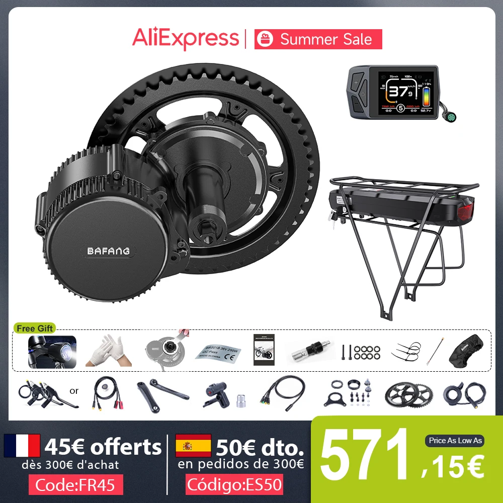 Bafang Mid Drive Kit Electric Bike Motor Ebike Conversion Kits With