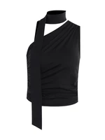 Halter dos nu sexy pour femmes, haut court en fibre vintage, vêtements de club féminins Y2K, vêtements décontractés, été 2024 6