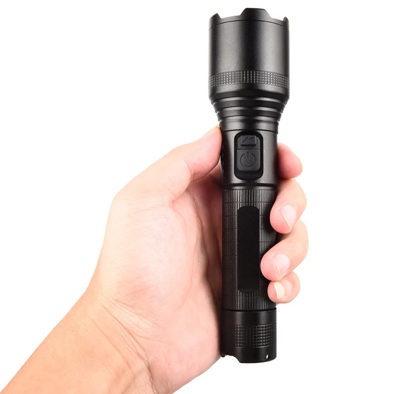 20 개 새로운 P560 손전등 Led 강한 빛 듀얼 스위치 전기 디스플레이 Usb 충전 18650 방수 줌