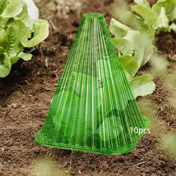 10x Plant Protector Mini Greenhouse Bell Jar Cloches Garden Cloche Garden Plants Nursery Cover for Yard Outdoor Farm Backyard