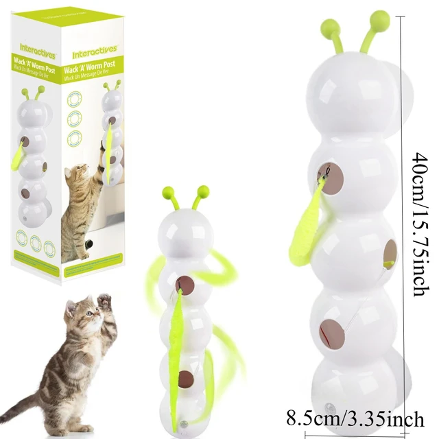 Intelligent Rotating Cat Toy with Feather Tail 6