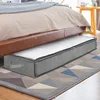 Foldable Underbed Bags - 2 Pack Blankets Clothes Comforters Storage Bag Breathable Zippered Organizer for Bedroom 1