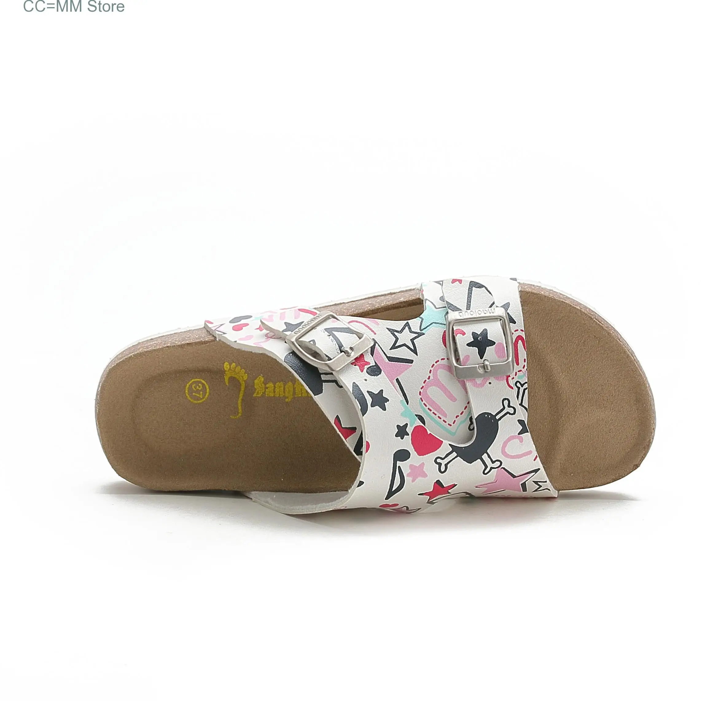 New Summer Women Beach Cork Slippers Casual Buckle Clogs Outside Non-slip Water Slides Shoe