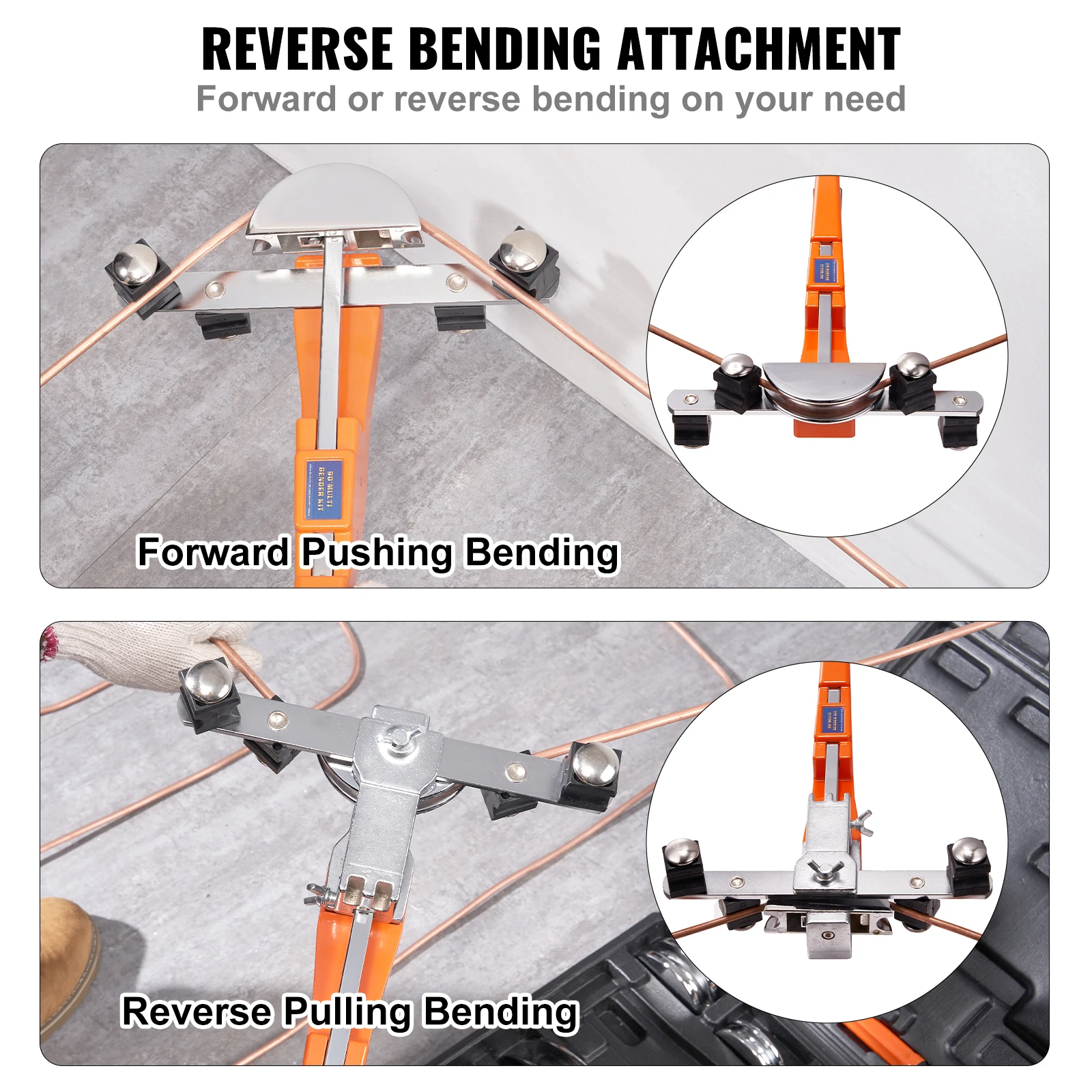 Ratcheting Pipe Tube Bender Tool Kit for Air Conditioning Repair