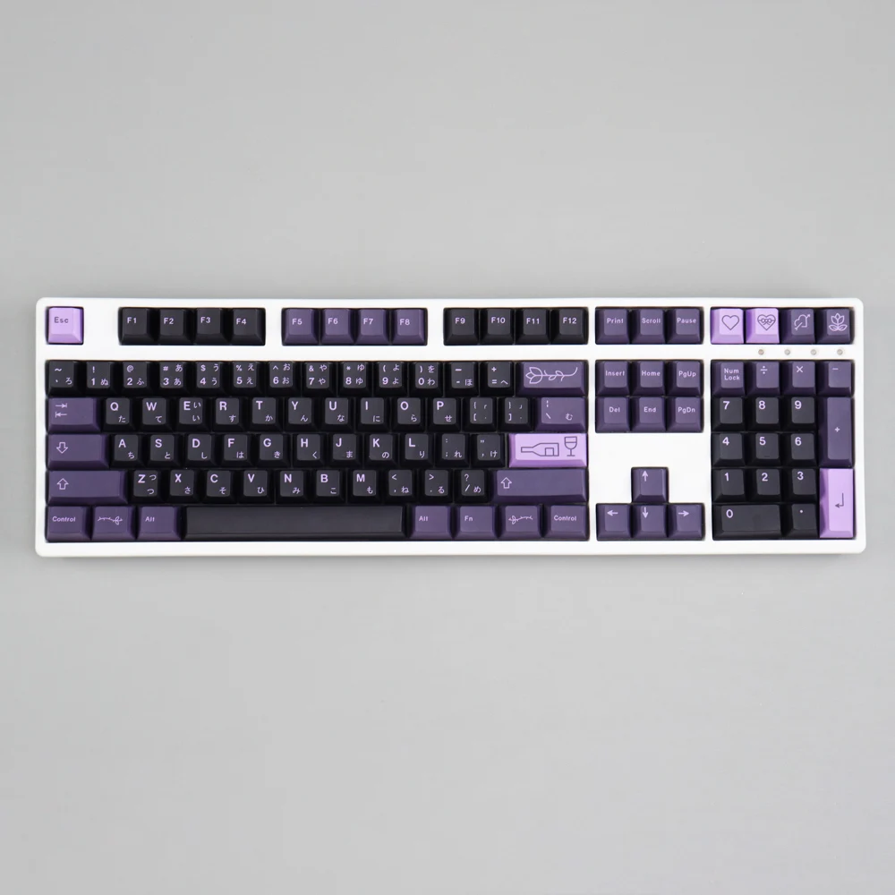 pbt grande conjunto keycap cereja perfil inglês keycaps para mx switch teclado mecânico gmk clones eva personalizado